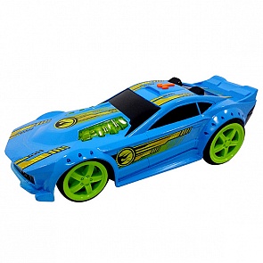 Машинка Hot Wheels со светом и звуком, синяя 32,5 см (Toy State, HW91622)